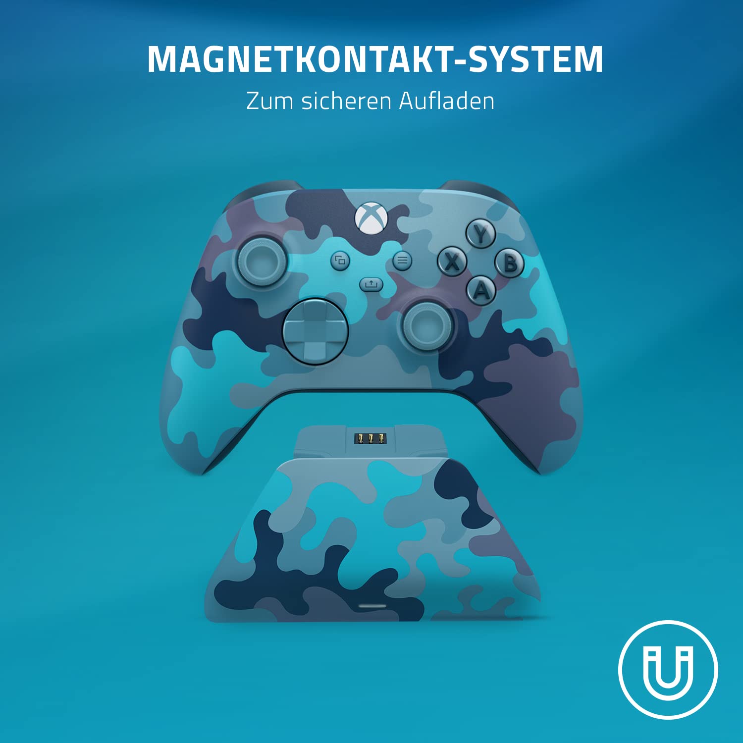 Razer Universelle Schnellladestation - Schnellladegerät für Xbox-Controller (Universelle Kompatibilität, Magnetkontaktsystem, Passend zu jedem Xbox-Controller) Mineral Camo