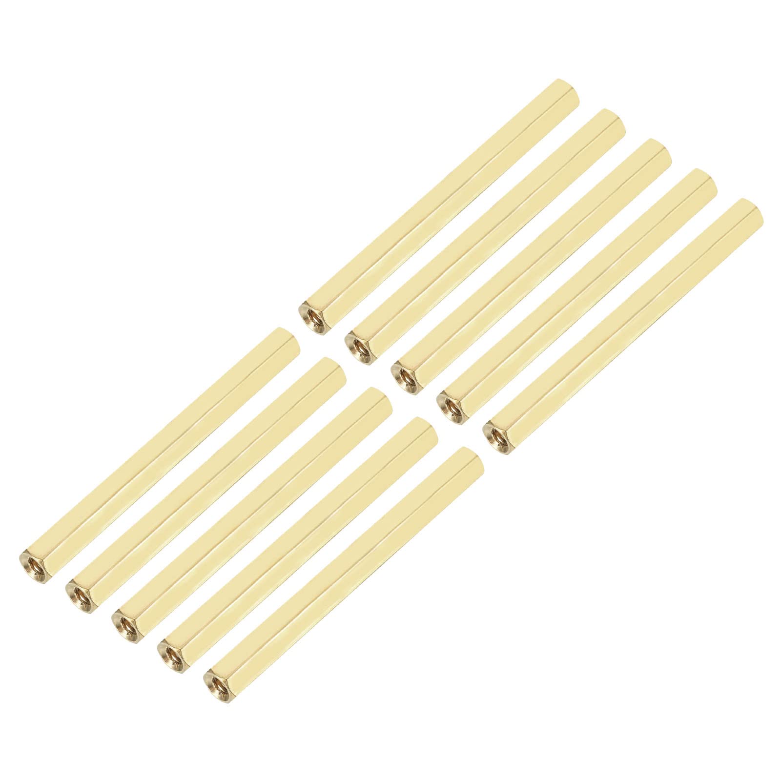 YOKIVE 20 Pcs Brass Hex Straight Spacer, Standoff Spacer with Female Thread, M3 x 5 x 60mm