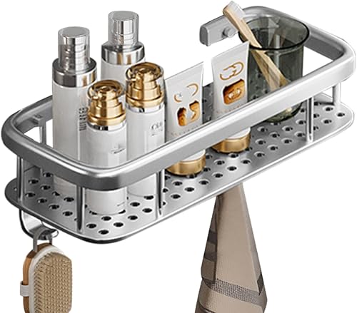 Miniatura 7 de Estante de ducha, estante de esquina de baño, cesta de ducha, estante de ducha, estante de baño, estantes de baño, estante de ducha montado en la