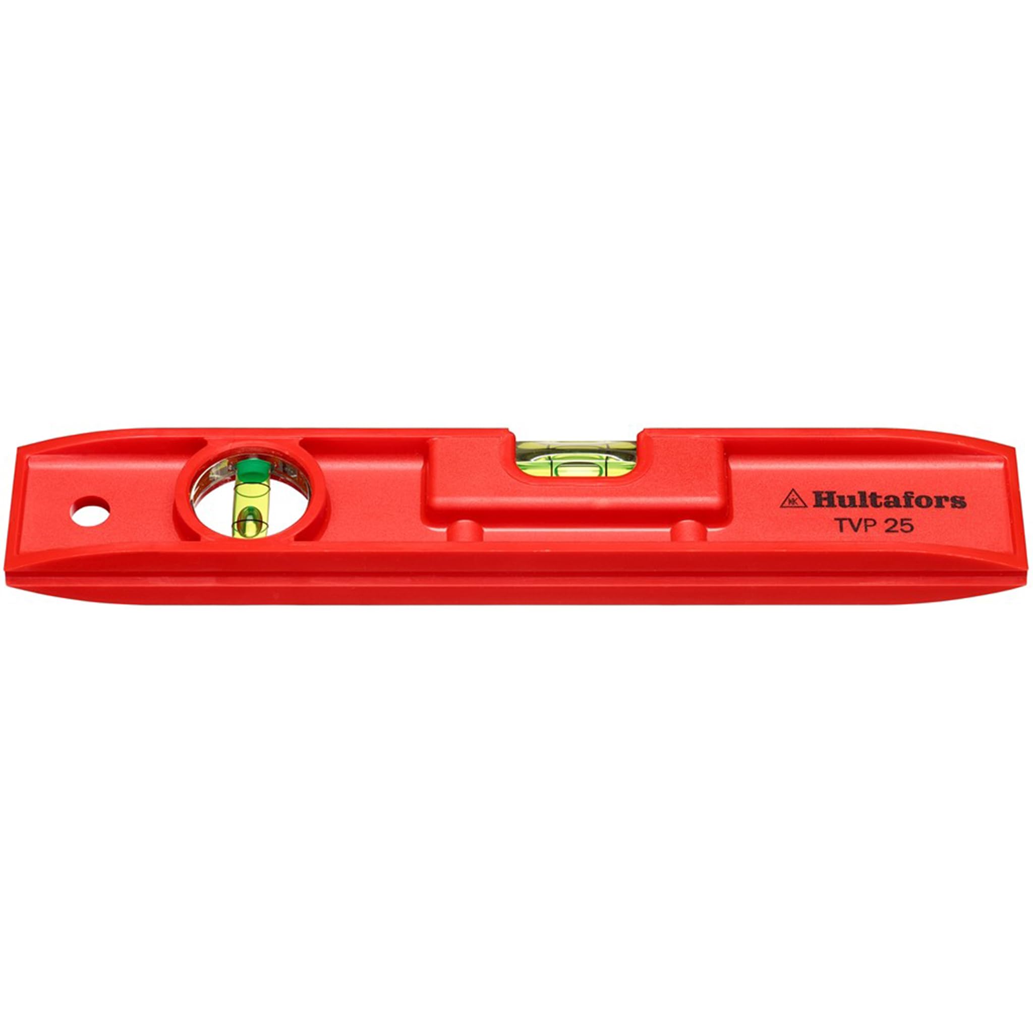 Hultafors Lot de 3 niveaux à bulle professionnels Torpedo TVP 25 incassables avec 2 blocs à rainures en V