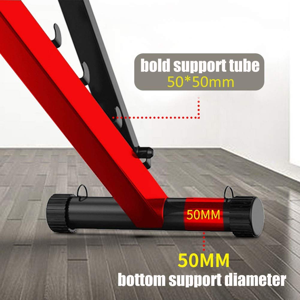 Banc De Sit Up 150 Kg Pliable Et Réglable En Hauteur 48 68 Cm