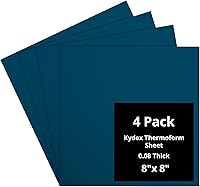 Vista 60 de Kydex Sheets - Solid Color DIY Kit for Crafting Holsters, Sheaths, and Mag Pouches - (8x8, 8x12, 12x12), Premium Thermoform Sheets - Thick, Durable