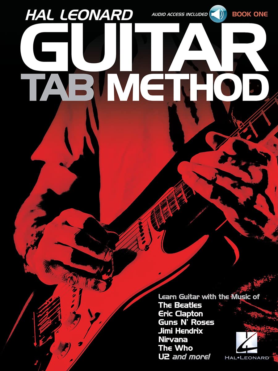 Hal Leonard Guitar Tab Method | Beginner Guitar Tab Sheet Music Book for Electric and Acoustic Players | Step by Step Guitar Lessons with Riffs Chords and Techniques | Learn Guitar Fast