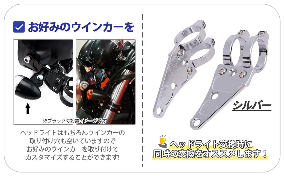 Amazon | CustomDivine アルミニウム合金 CNC削出し ヘッドライト