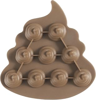 Freebily Funny Spoof Silicone Chocolate Mold Confectionery Mould Easy Demould Ice Tray Coffee One Size