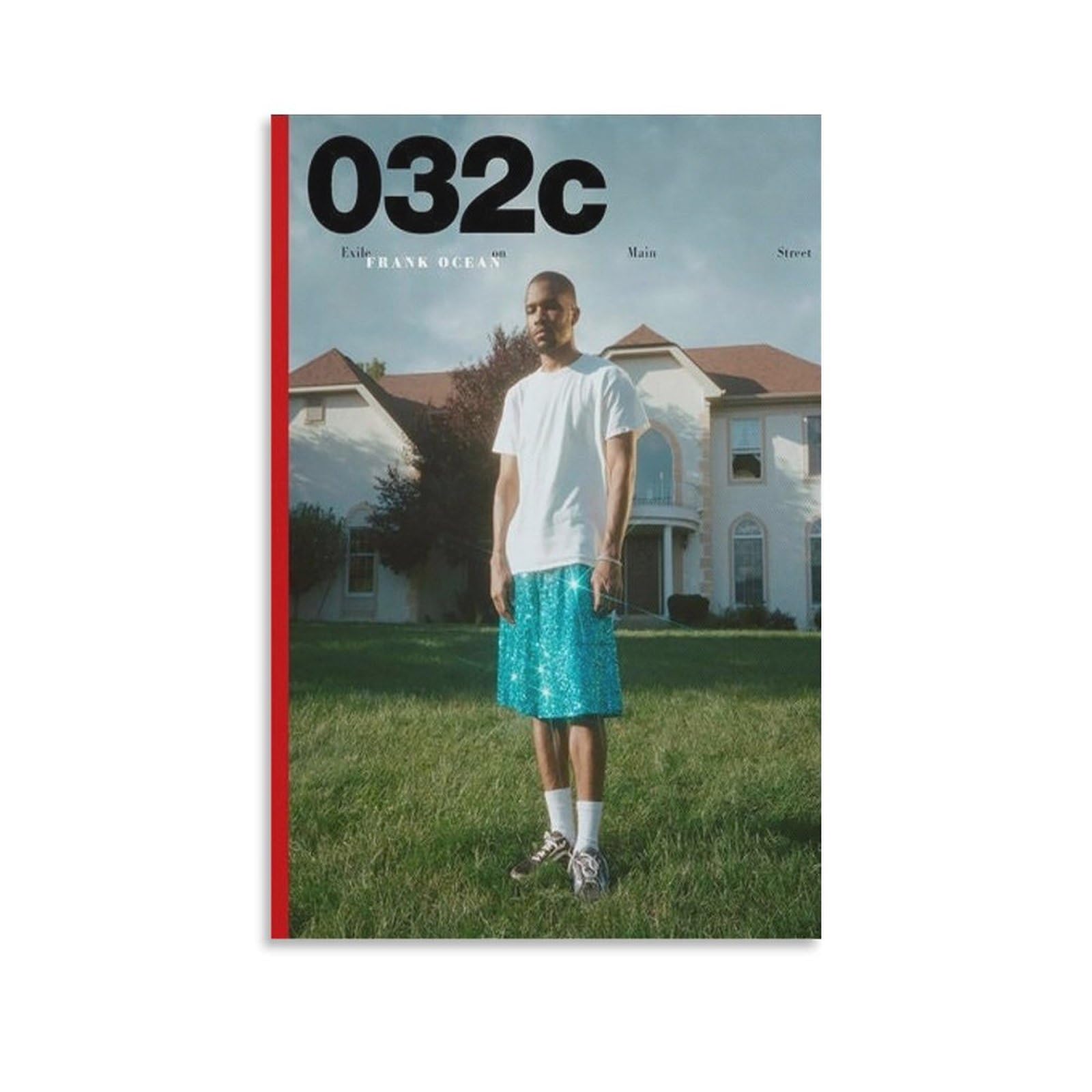 032c Magazine 雑誌 Frank Ocean フランク・オーシャン Amazon.com: YKAAYEV FRANK OCEAN 032c Magazine Canvas Poster