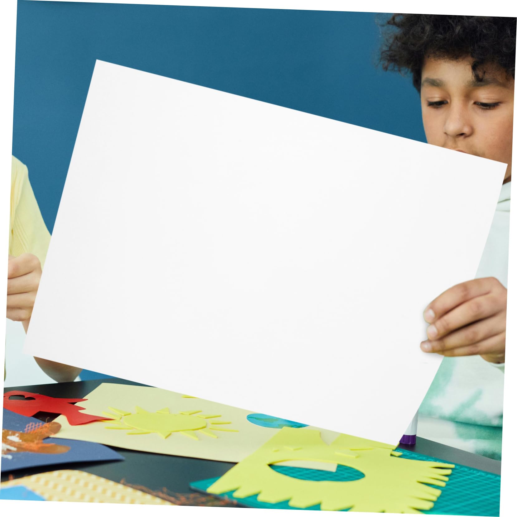 Papier Cartonné A3 220g/m² Blanc, Lot de 50 Feuilles
