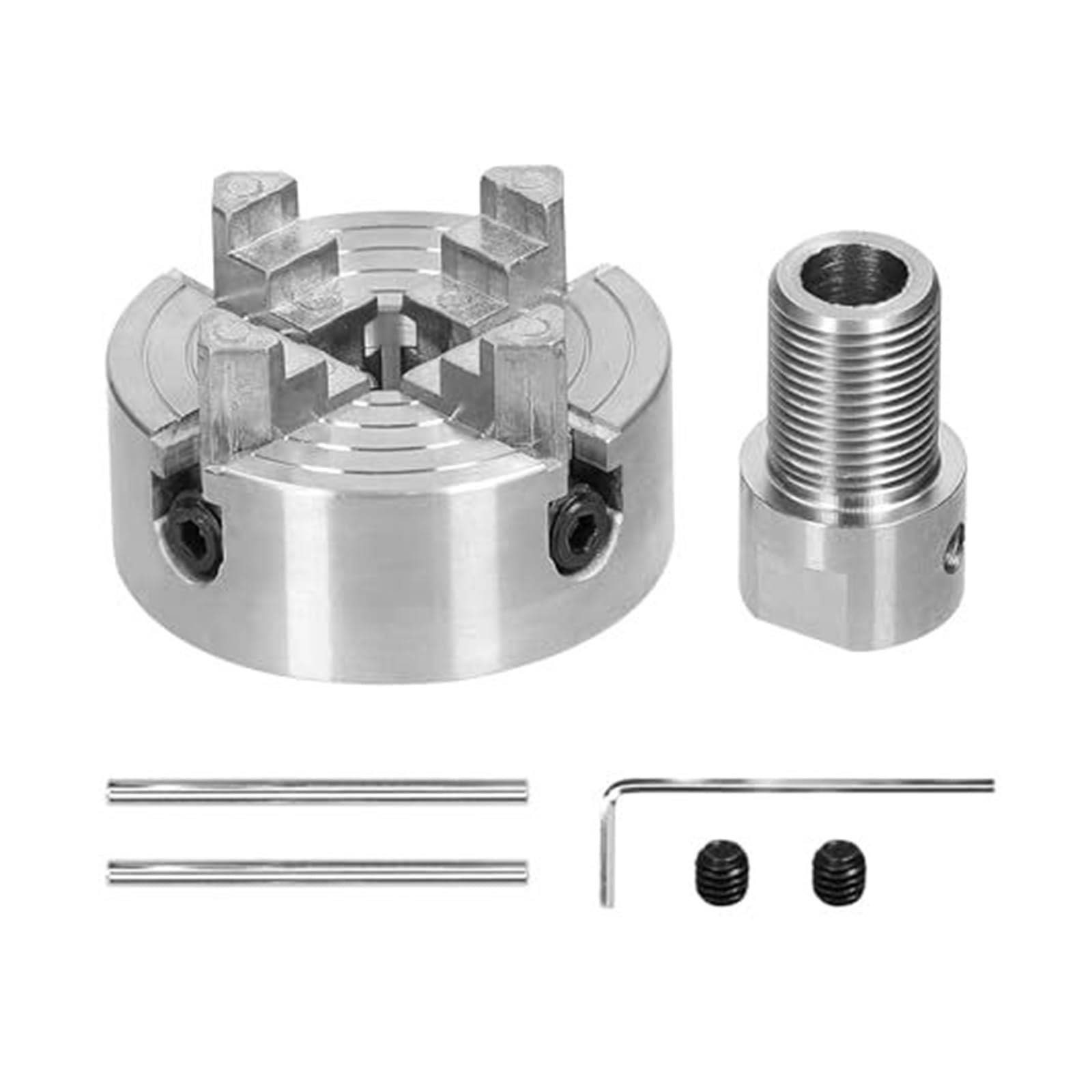 Lathe Chuck 3 Jaws 4 Manual Self Centering for Grinding, Milling, Turning Machine Tool (4 8mm)(4 jaws-8mm)