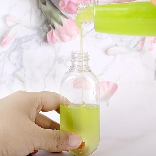 Miniatura 8 de 50 botellas de plástico transparente para llavero, recipientes para botellas desinfectantes de manos, botellas vacías recargables a prueba de fugas,