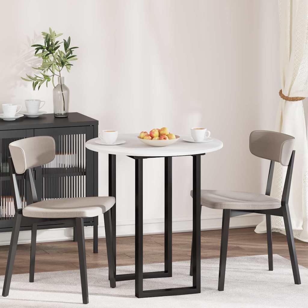 Tavolo bianco, 70 x 70 cm, materiale in legno, rotondo, 1,5 cm, sottile, design moderno, per hobby, casa, ufficio, gioco o piccolo balcone