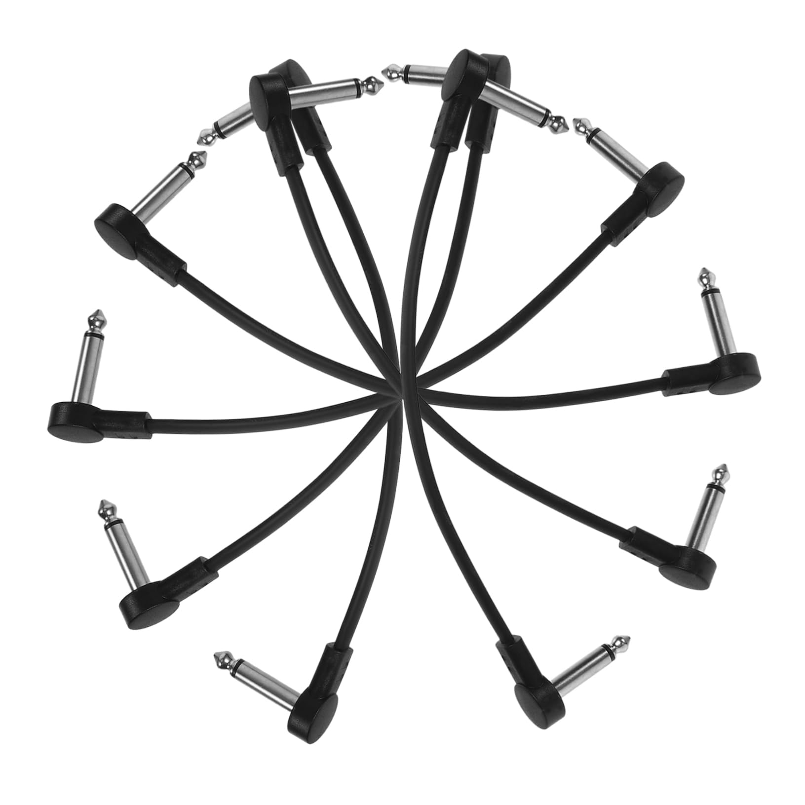 Abaodam 30stücke Gitarren Patch Kabel Robuste Verbindungskabel Für Effektpedale Lärmschutz Und Langlebige Nutzung Für Musiker Unterwegs