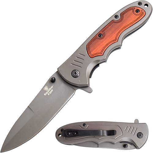 Snake Eye Tactical Cuchillo de bolsillo plegable de uso diario, ideal para grabar