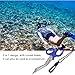 Pilipane Safety Sea Snips, Dive Shears, Emergency Scissors, Scuba Diving Scissors Stainless Steel Scuba Diver Shears with Lanyard and Buckle(蓝色)