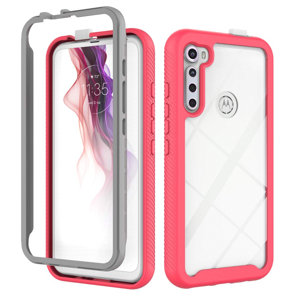 Custodia in TPU Compatibile con Motorola One Fusion+, Cover Protettiva Morbida e Antiurto con Ritagli Precisi e Design Sottile Antigraffio (Nero