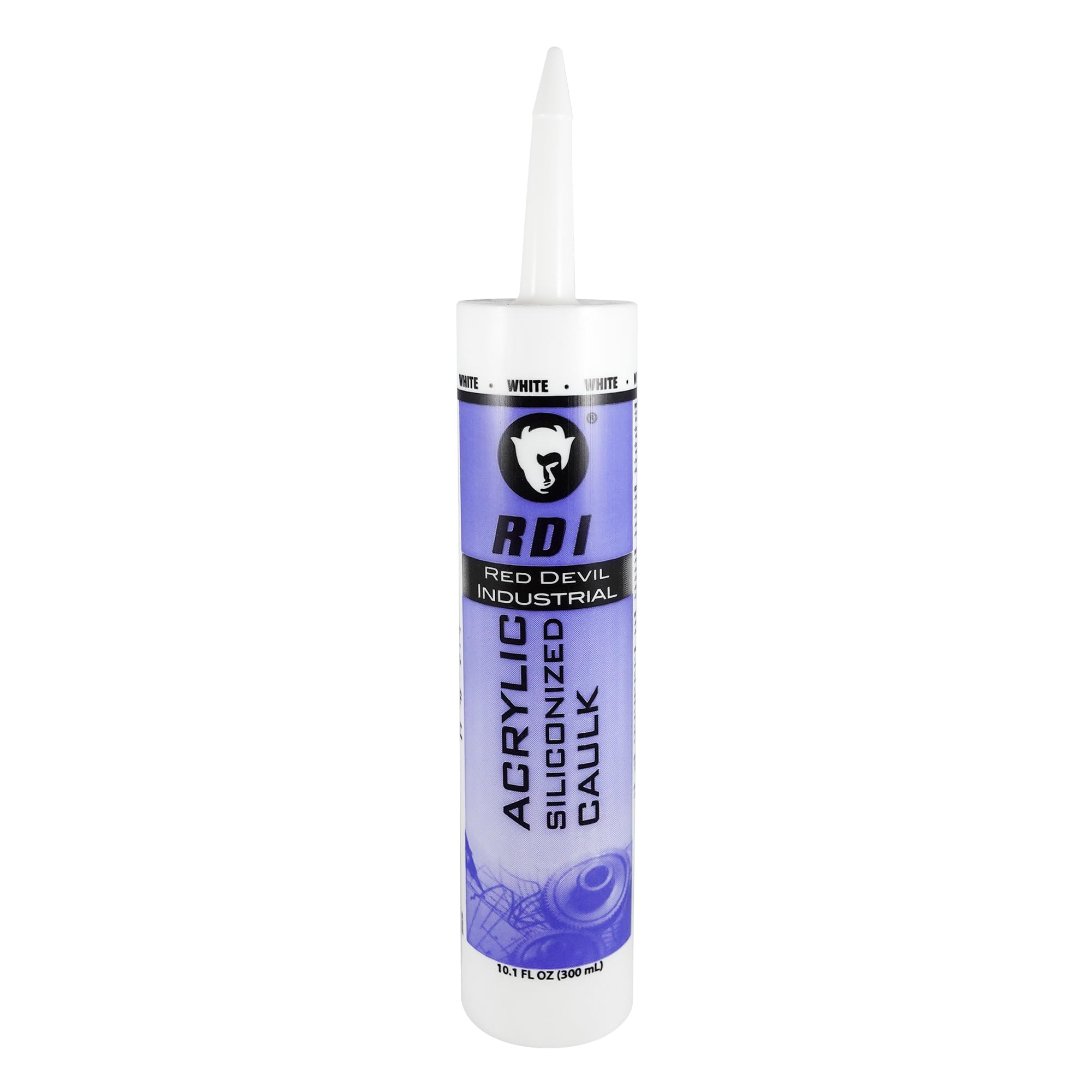 Red Devil 08460I RD Pro Construction Grade Siliconized Acrylic Sealant, 10.1 oz., White, 1 Pack