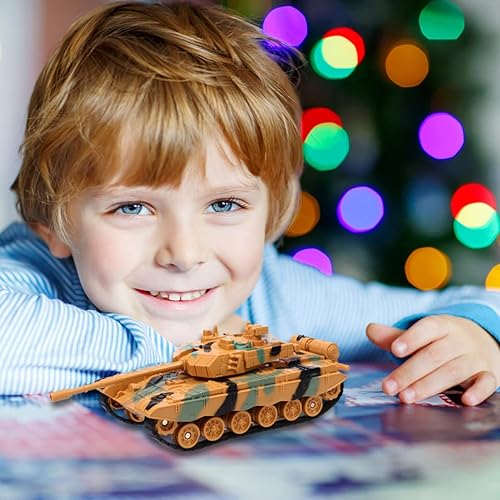 Miniatura 7 de Toddmomy Modelos de tanques militares de plástico militares para niños, juguetes militares, juguetes de vehículos, decoración de cubierta para niños