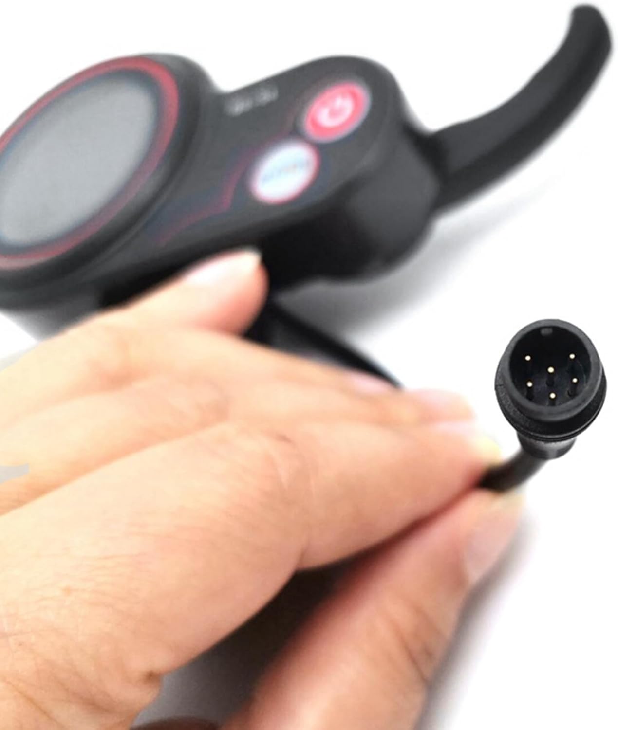 4X QS-S4 48V-60V Thumb Throttle LCD Display Meter for Zero 8 9 10 8X 10X Electric Scooter 6PIN Display Accessories