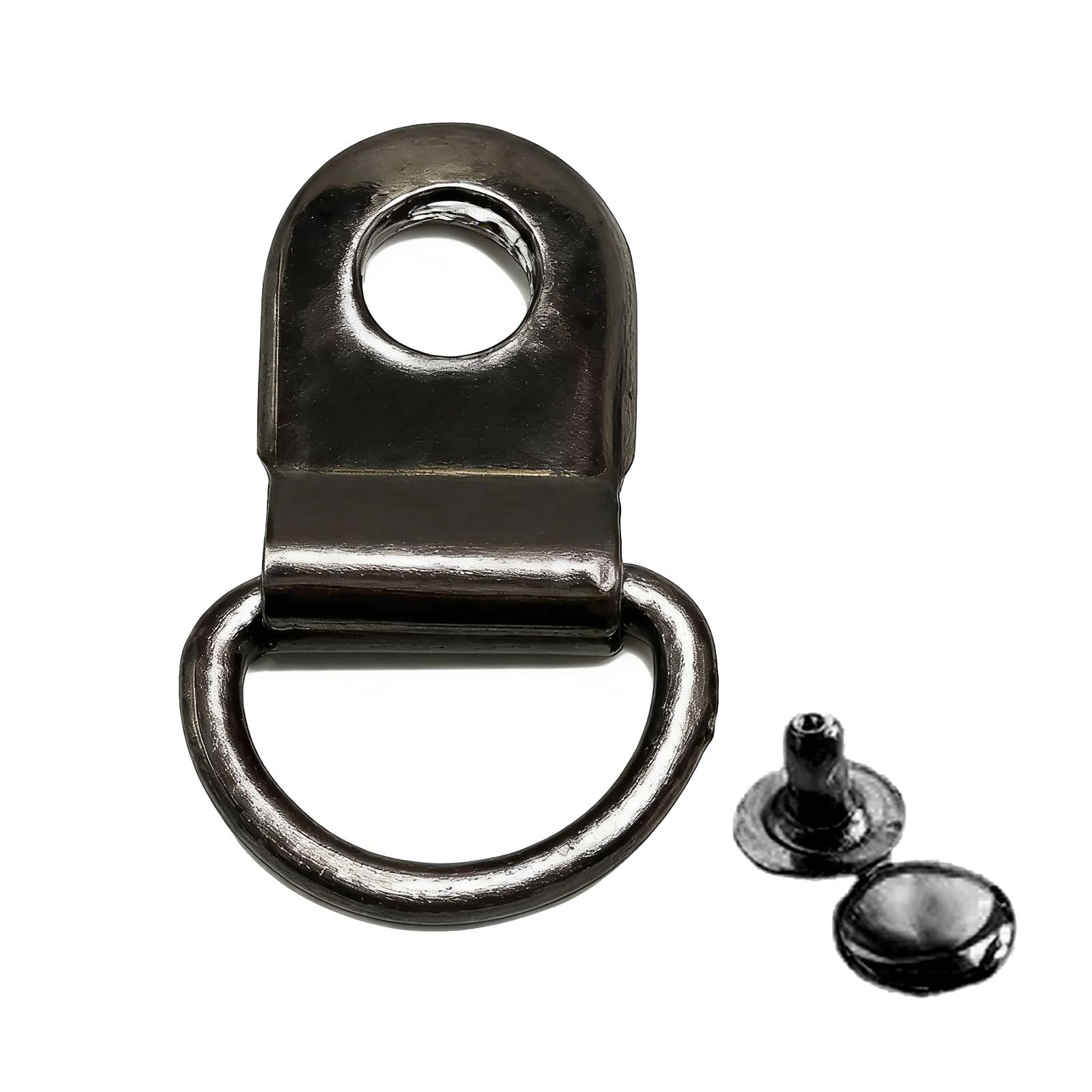 Kokdid B Multipurpose D Rings Eyelet Rivet Clasps Rustproof Metal Carabiner Easy Disassemble D Rings Mountaineering Uckle Eyelet Rivet Clasps