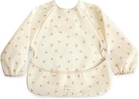 Vista 29 de Mushie - Babero de manga larga para bebé, resistente al agua, ajuste ajustable para edades de 6 a 24 meses