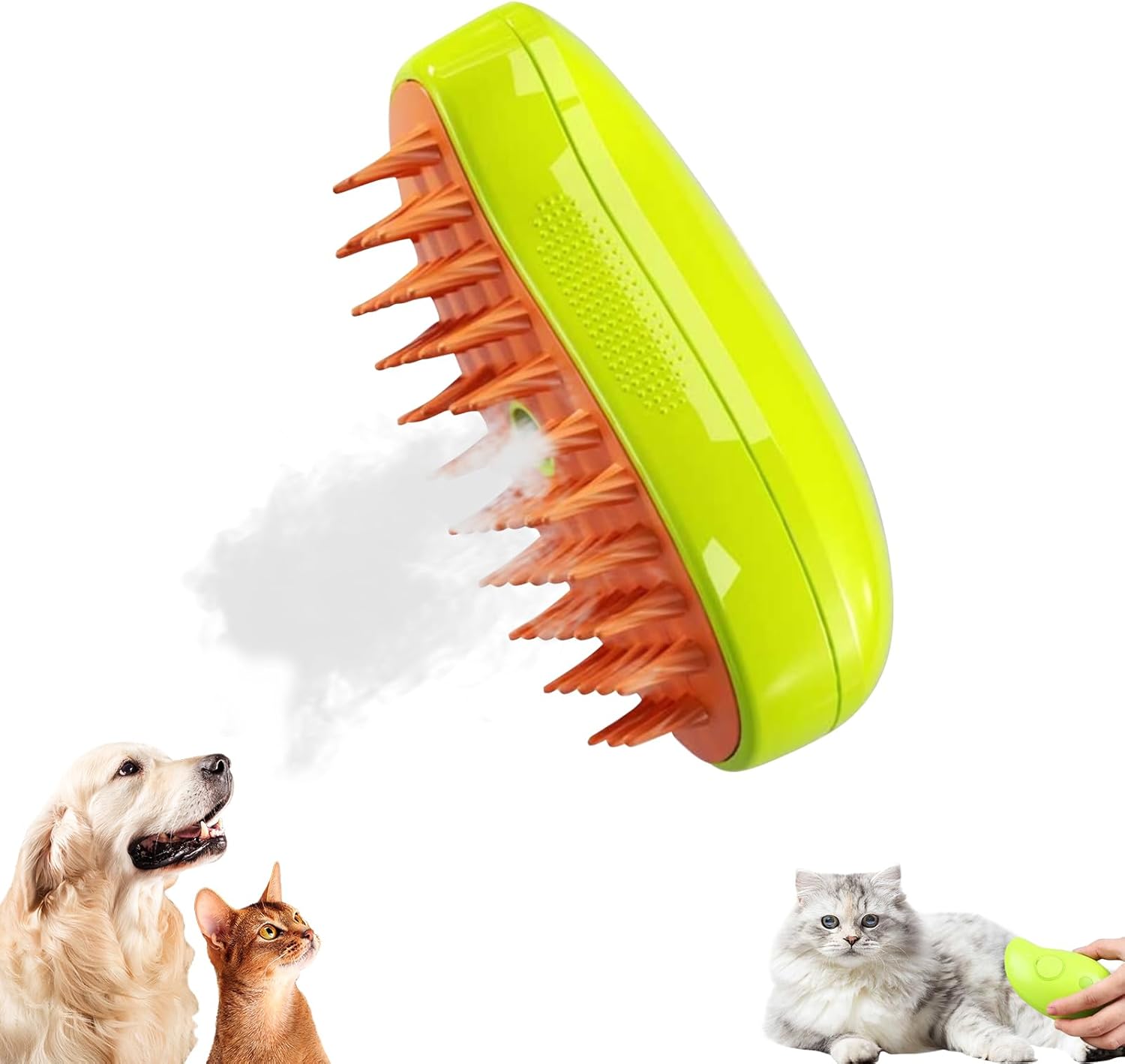 Cat Steam Brush 3 In1 Steamy Cat Brush, Steam Cat Brush with Water