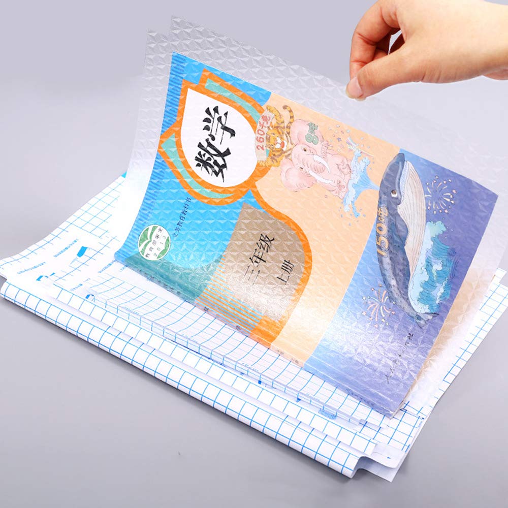 ブックカバー 透明 防水 手帳カバー 教科書 保護 カバー 学童 接着 透明カバ…