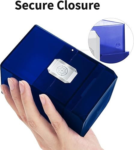 Miniatura 10 de Sooez Caja de cartas MTG resistente con almacenamiento de dados, más de 100 casos de baraja Boulder, soporte perfecto para MTG CommanderYuGiOhTCG y
