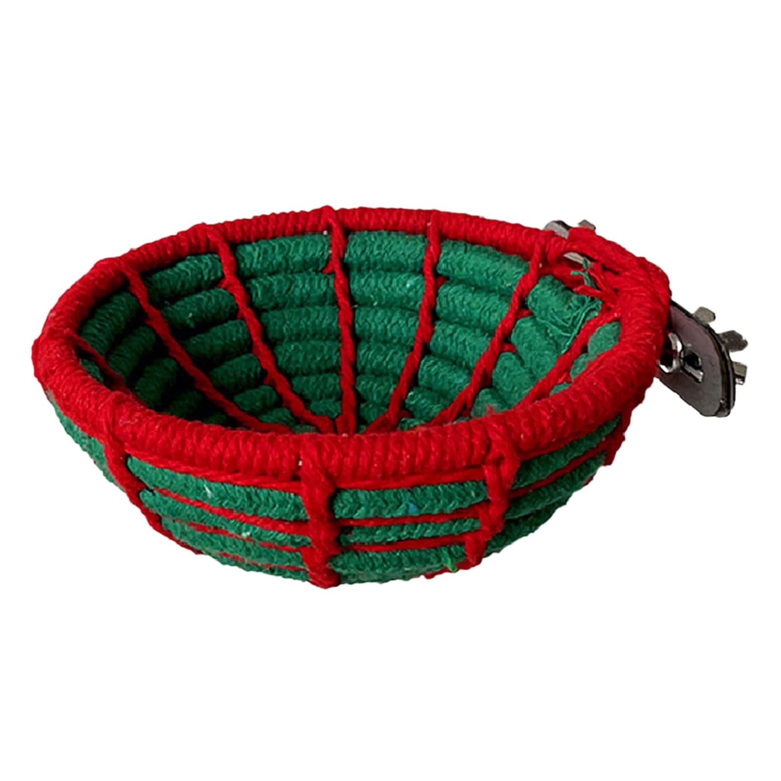 Cama para jaula de pájaros, cuerda de algodón, hamaca de nido de pájaros con montaje de tornillo, percha suave para loros para periquitos, tortolitos, cacatúas, conures y loros pequeños, accesorios de — view 8