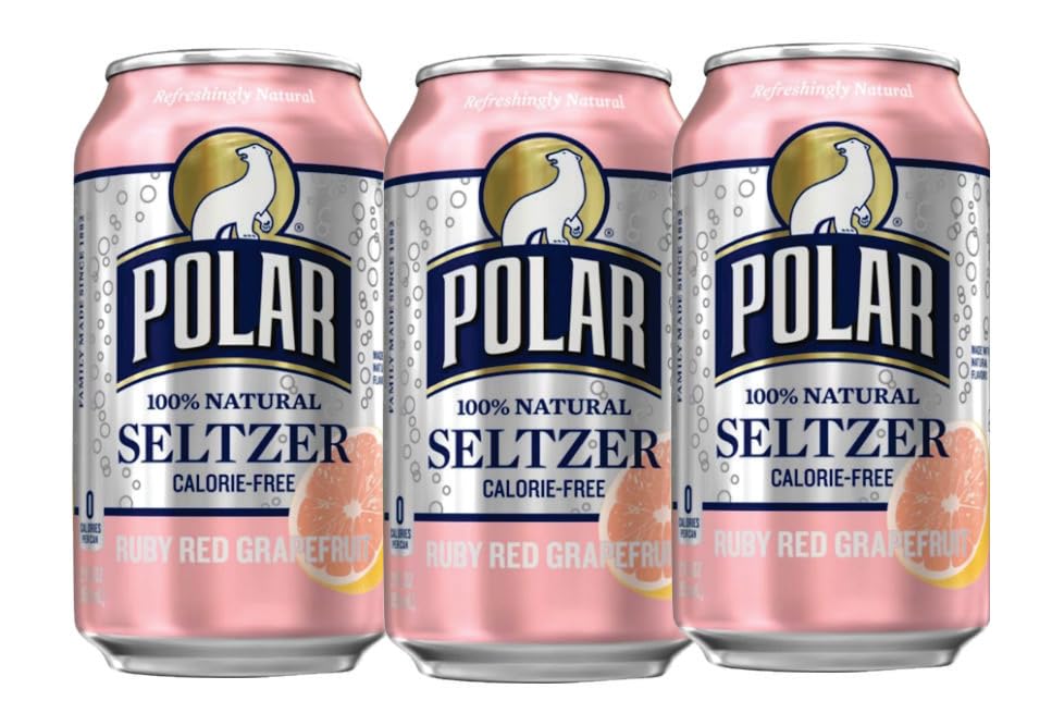 Miniatura 8 de All in One Paquete de 12 unidades de agua Polar Seltzer Surtido  Lima, Polar Black Cherry, Lime, Rubí Red Grapefruit  12 onzas líquidas  (paquete de