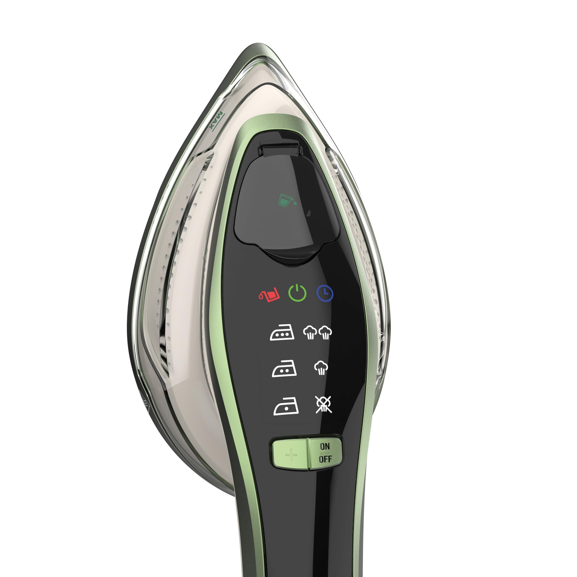 Imetec Steam Easy, przenośne żelazko pionowe, prasowanie pionowe i poziome, płyta ceramiczna, potrójna regulacja pary i temperatury, wyświetlacz cyfrowy, gotowe 30", 1200 W