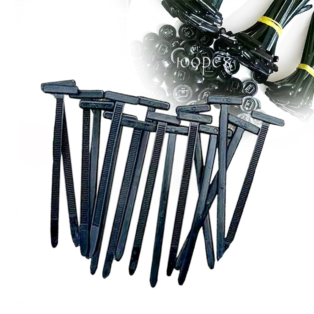 200 Stück Kabelbinder Schwarz & Weiß - Hochfeste Nylon Cable Ties Mit Schloss