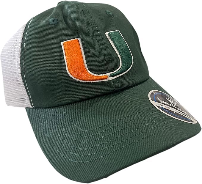 Pro Sport Brand Sombreros universitarios ajustables Miami