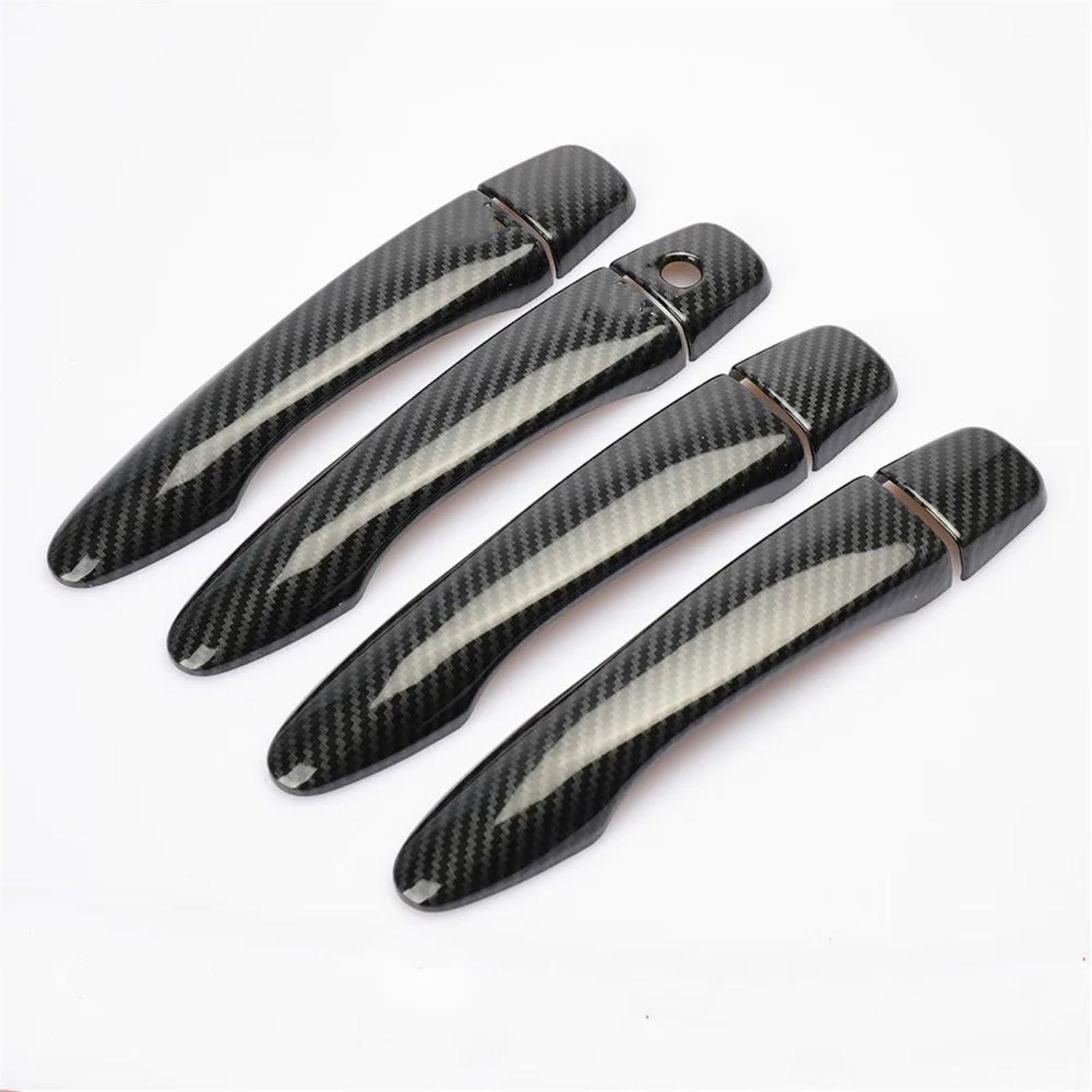 Kjhopy Black B Car Door Handle Cover Trim Overlays Styling For Nissan X-Trail T32 Mk3 2014-2019 X Trail Exterior Door Handle(Black B)