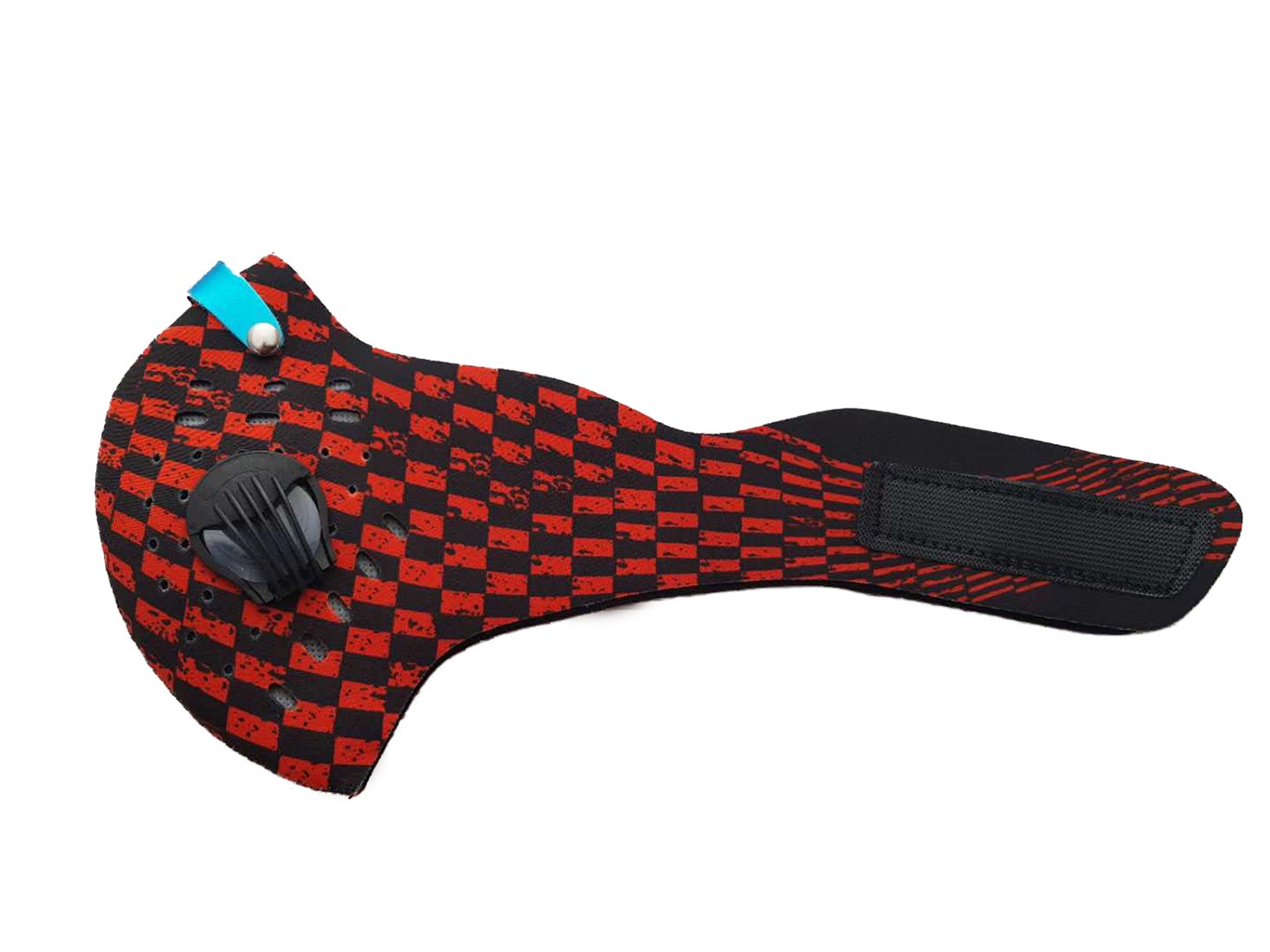 Jonty™ Red Print Neoprene PM 2.5 N95 Anti Pollution Activated Carbon Dust Face Mask with Breathing Valve 1