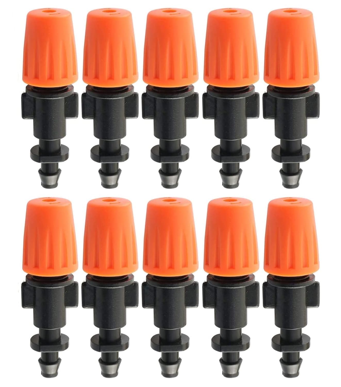 RADHE AGRI CENTER Plastic Drip Irrigation Misting Nozzles Adjustable Garden Dripper Spray Emitters Sprinkler Atomizing Micro Mist Head Atomizer Fogger For Watering System Sprayer (Pack Of 10 Pieces) (B0D31FFXQH) Amazon Price History, Amazon Price Tracker