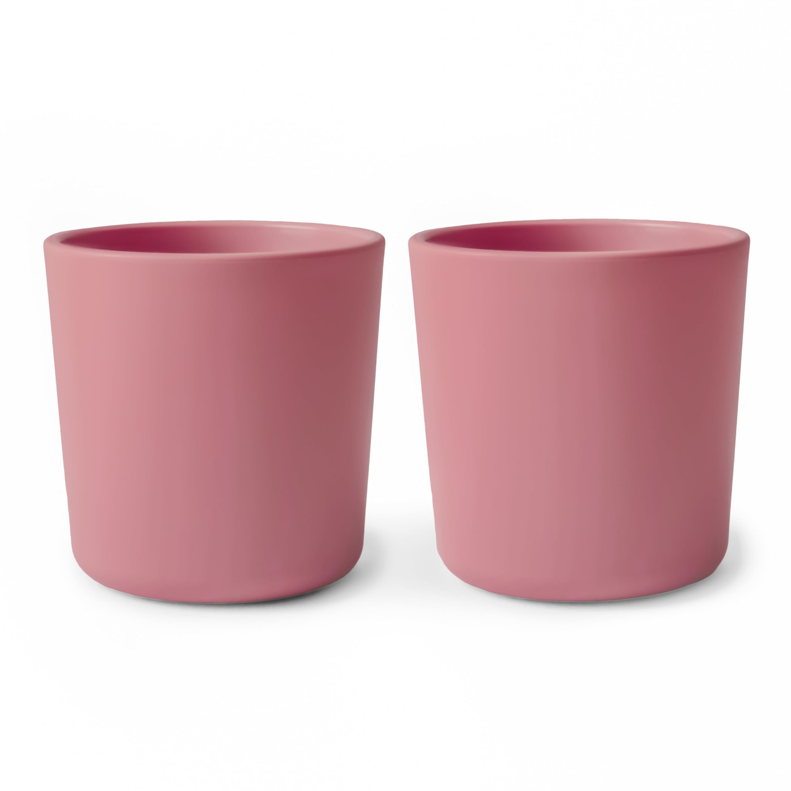 mushie Dinnerware Cups For Kids | Made in Denmark, Set of 2 (Dusty Rose)