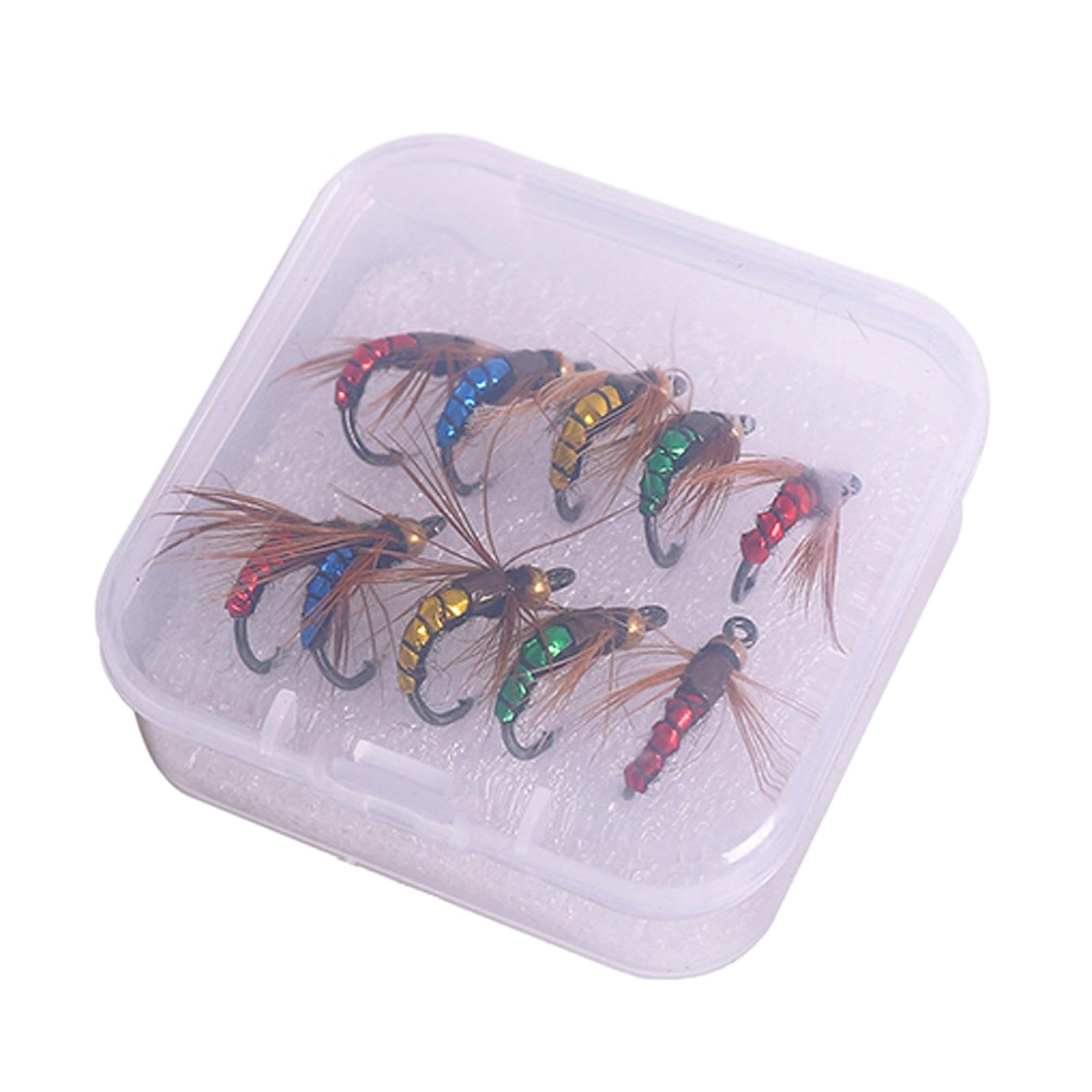 10Pcs Fly Fishing Flies Outdoor Lures Set for Bass Perch Panfish Size 10 | Crankbaits Baits, &-image-4