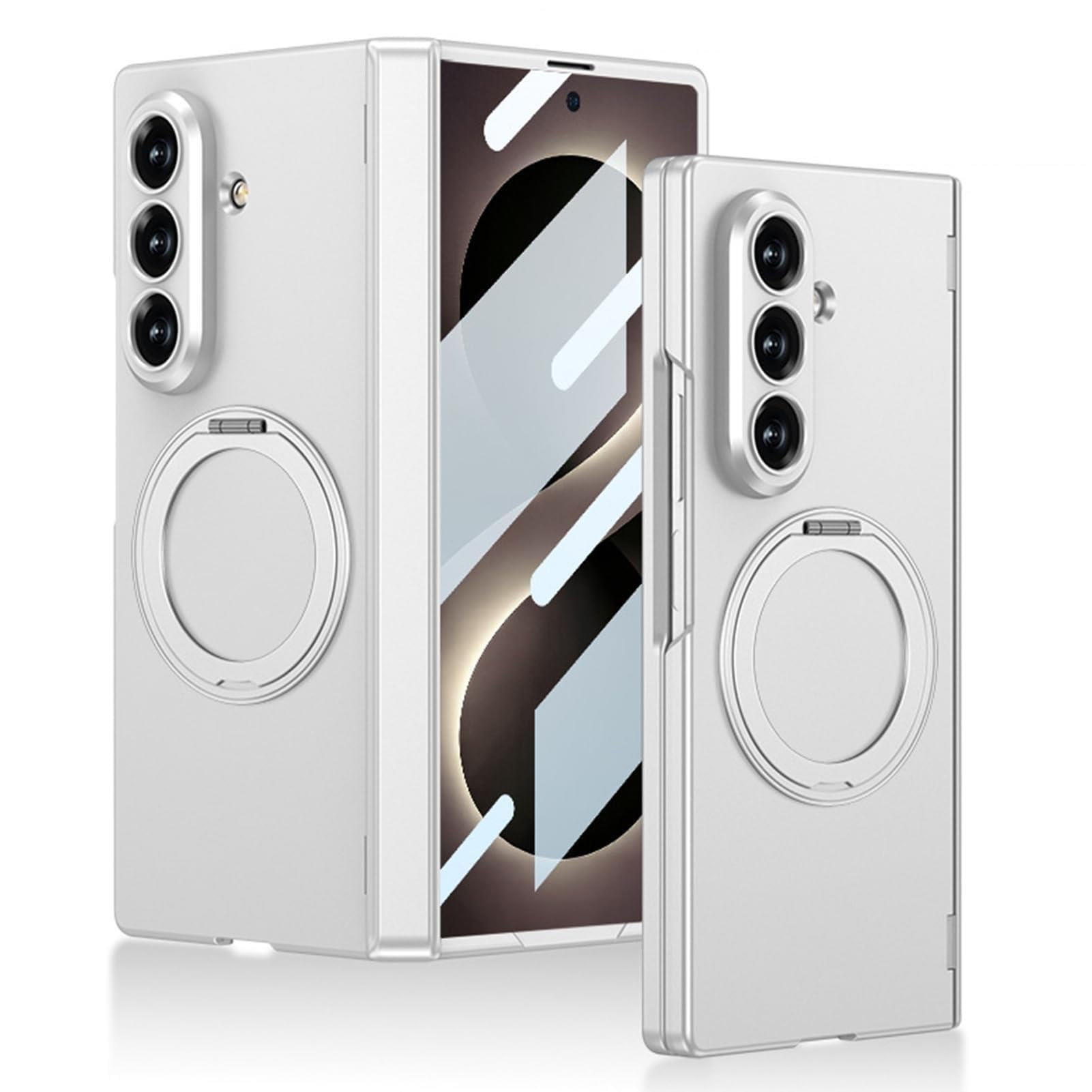 Custodia Per Samsung Galaxy Z Fold 8 Ultra, Ultra Sottile Staffa Case | With Anti-Impronta Proteggi Schermo Custodia(Marrone)