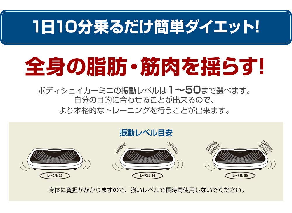 Amazon | RIORES(リオレス) 振動マシン ボディーシェイカー ミニ 1分間