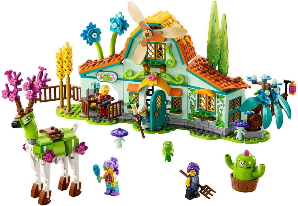 LEGO DREAMZzz 71459 Dream Creatures Squirrey Fantastic Farm Toy with 2-in-1 Deer Figure, Includes 4 TV Series Minifigures, Animal Game for Kids, Girls, Boys,
