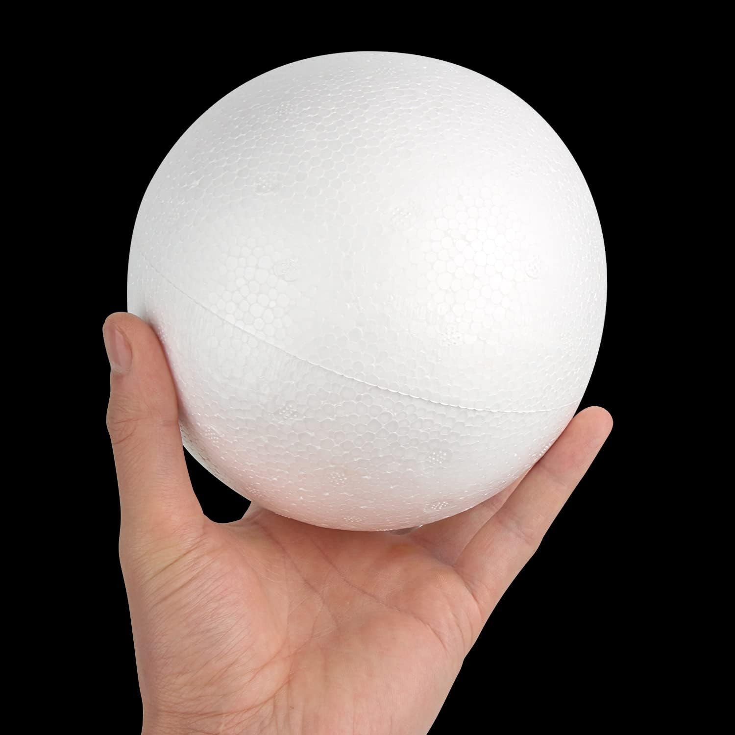 LOKIPA 2PCS 6 Inch White Foam Balls, White Polystyrene Balls Craft Foam Balls for Art Crafts, DIY, Household, School Projects and Party Decorations