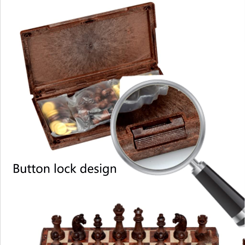 Amazon.com: 12.6in Chess Sets+Checkers Plastic Folding Chess Box