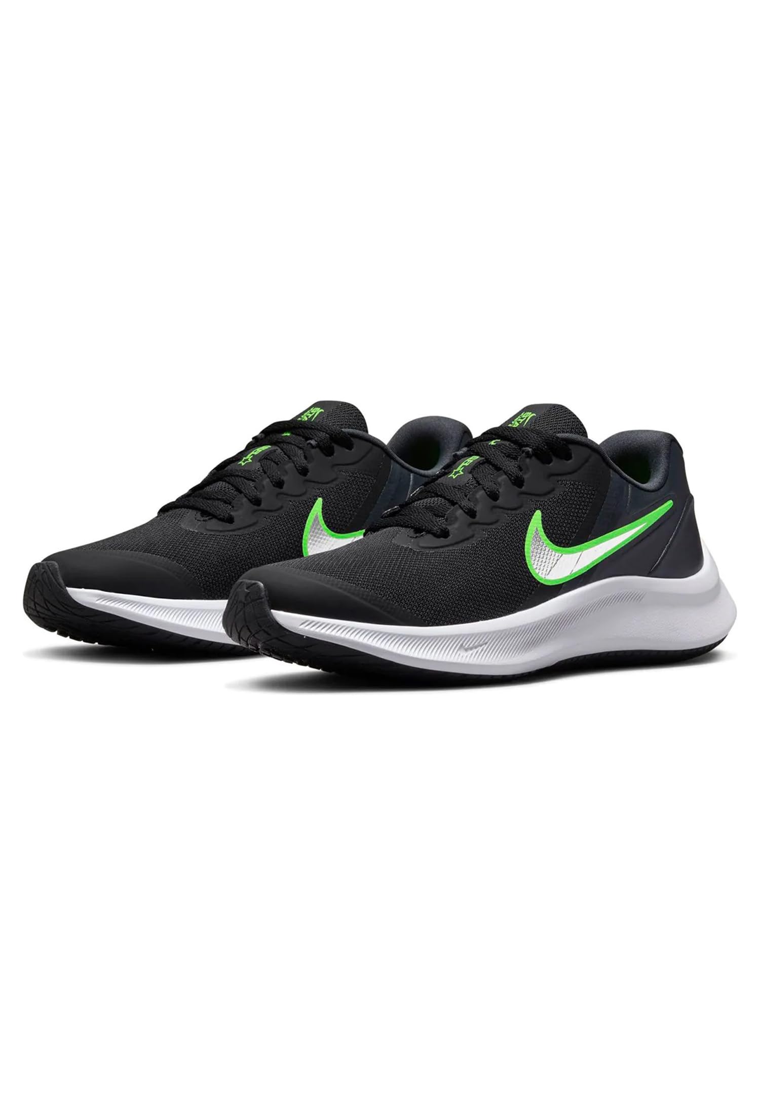 Nike Star Runner 3, Sneaker Mixte, Black Chrome DK Smoke Grey, 35.5 EU