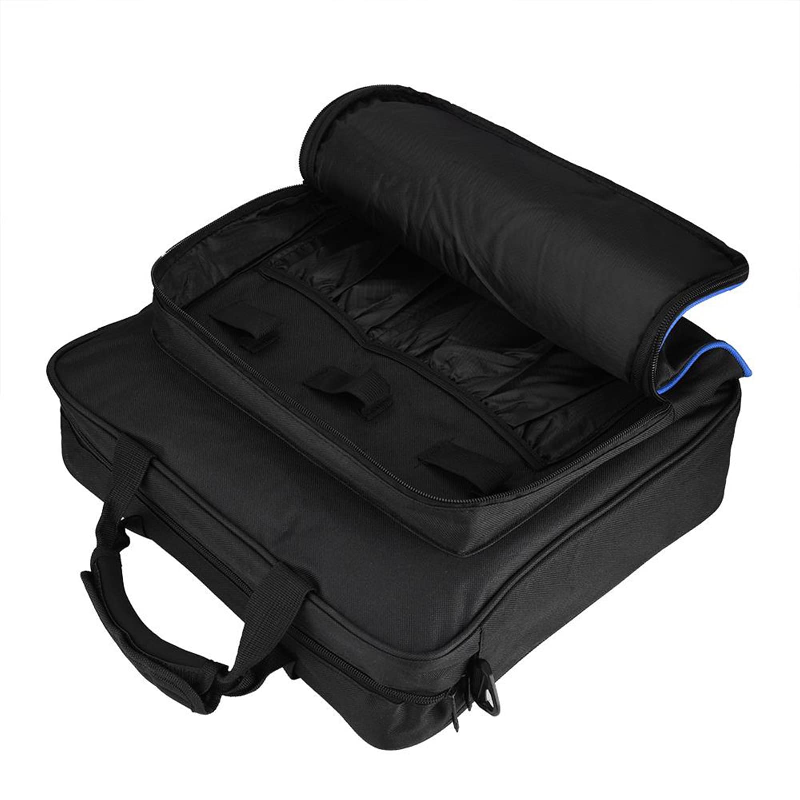 SYH&AQYE Sac à Bandoulière pour Système de Jeu Portable, Mallette de Transport de Voyage Portable Compatible avec PS4 Pro Ample Espace pour Contrôleur Cordon d'alimentation Câbles USB
