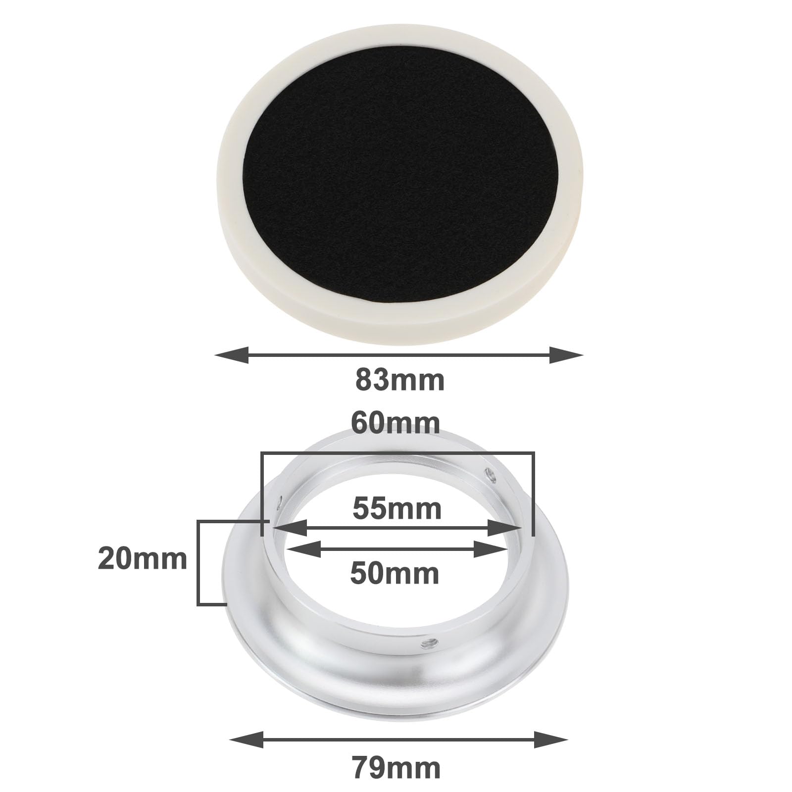 Coppa Del Filtro Aria In Alluminio 55mm Per Carburatore PWK32/PWK34 - Rosso, Per ATV E Moto, CNC, Resistente Alla Ruggine