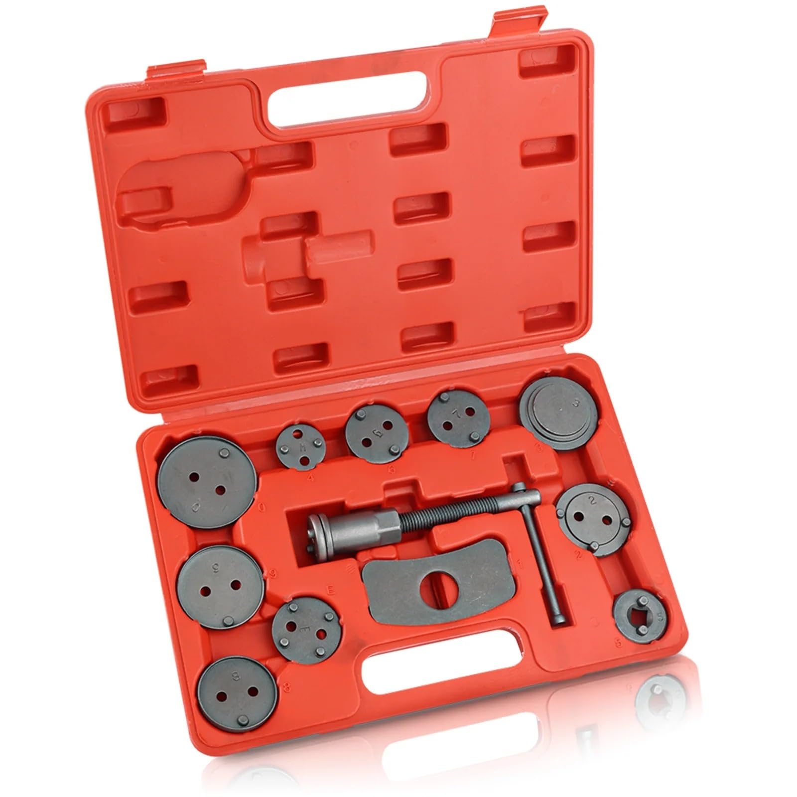 alicates de resorte de freno Kit De Herramientas De Rebobinado De Pistón De Pinza De Freno De 12 Piezas, Ajuste Del Cilindro Del Freno De Disco, Herramienta De Pistón De Pinza piston calibre freno
