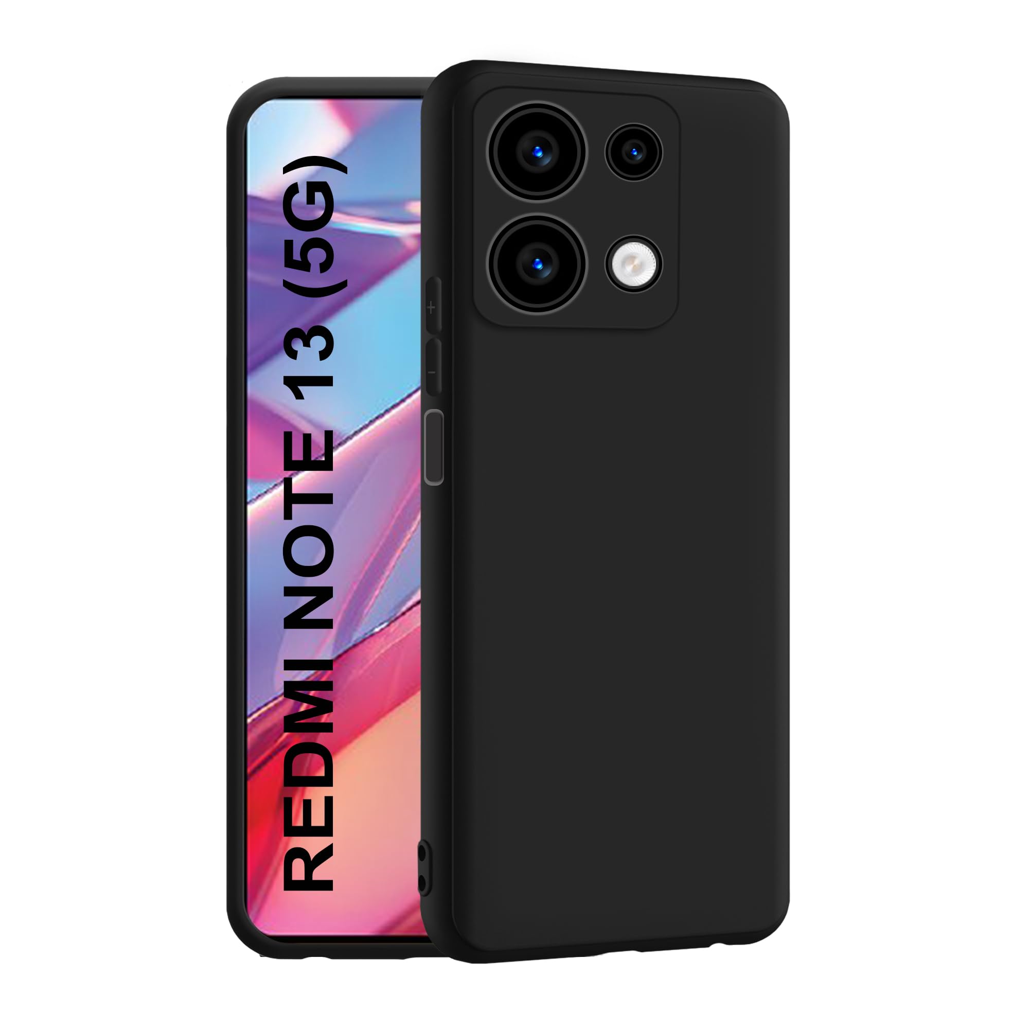 CEDO Redmi Note 13 (5G) Back Cover | Camera Bump Protection & Inner Velvet Fabric Lining | Ultra Slim Matte Soft Rubberised Case Cover (Black) (B0CRPBFGFY) Amazon Price History, Amazon Price Tracker