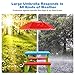 Costzon Kids Picnic Table, Indoor & Outdoor Plastic Table and Bench with Removable Umbrella, Portable Toddler Picnic Table and Chair Set for Garden, Backyard, Patio