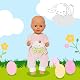 Pelele Bunny Lou Para Muñecas 35-45 Cm | Terciopelo Rosa Con Conejito | Cierre Velcro Y Percha De Madera | Heless