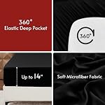 MUXHOMO 7 Pieces Queen Comforter Set, Reversible Bed in a Bag Queen Size, All Season Queen Bedding Set with Comforter, Flat Sheet, Fitted Sheet, Pillowcases & Shams, Red & Black