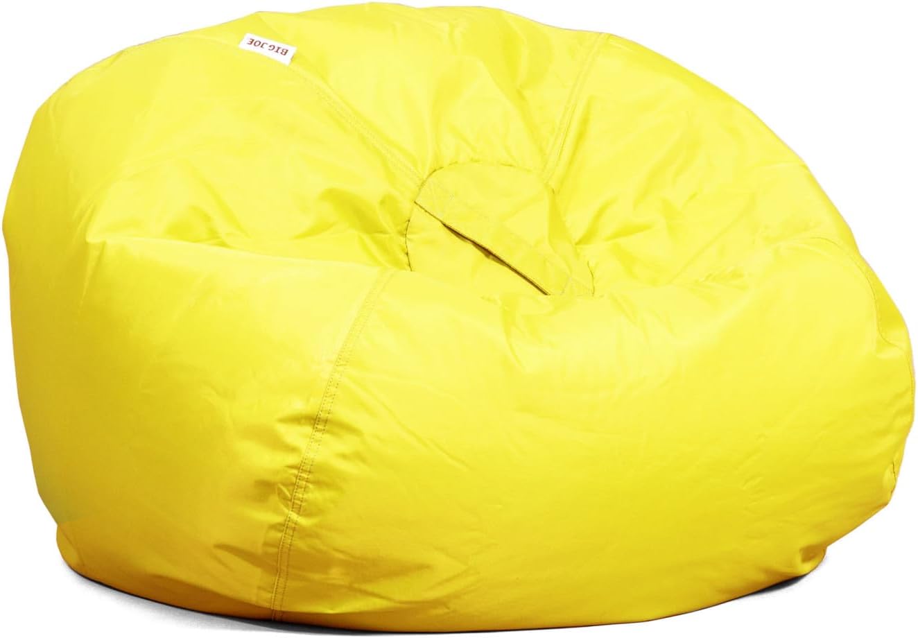 Big Joe Classic Bean Bag Chair, Buttercup Smartmax, Durable Polyester Nylon Blend, 2 feet Round Buttercup Round